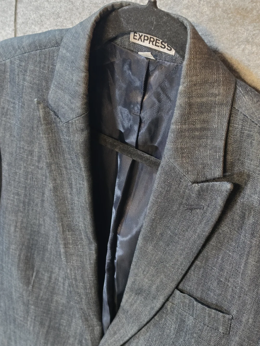 Express Men's Photographer fitted blazer jacket 36 Short